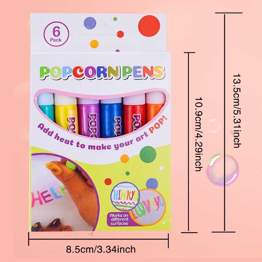 3D Magic Puffy Color Pens Funny Color Puffy Painting Drawing Pens Toys for Making Greeting Birthday Cards