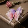 Translucent Organza Fabric Butterfly Gradient Color 3D Butterfly Decorations Butterfly Appliques