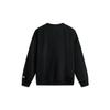 Li Ning Round Neck Pullover Printed Letter Comfortable Long Sleeve Sweatshirt Casual Sports Suit Men Sweatshirt, Bottoms Black AWDUF05-1+AYKT529-1