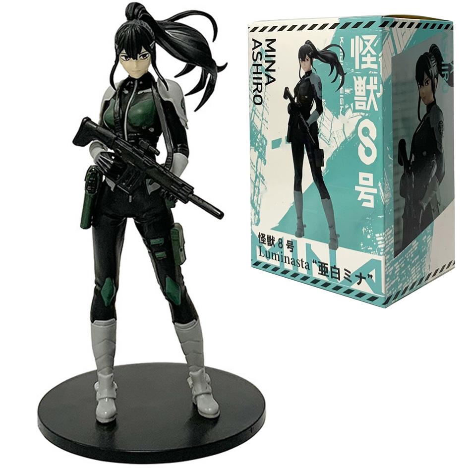 Amine Kaiju No. 8 Figure, Kafka, Hibino, Mina Ashiro Skeleton, Creative Pvc Model Toys Kids Action Statue, Doll Gifts, In Stock