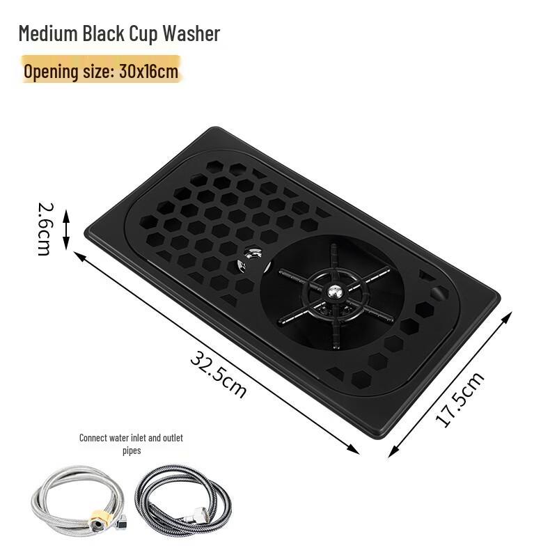 OEING Built-in Sink Glass Rinser with Drip Tray