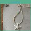 Summer Beach Starfish Necklace With Colorful Beads For Women Fashion Accessories