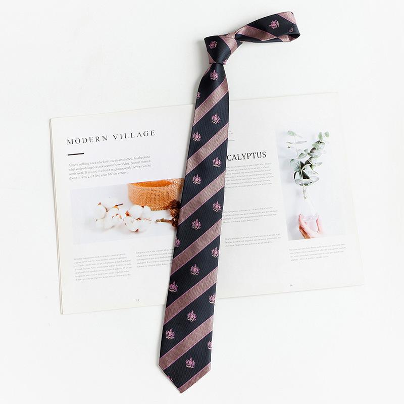 Lemon Sea Salt Plaid School Uniform Tie - Handmade Japanese Academy Style for Men & Women