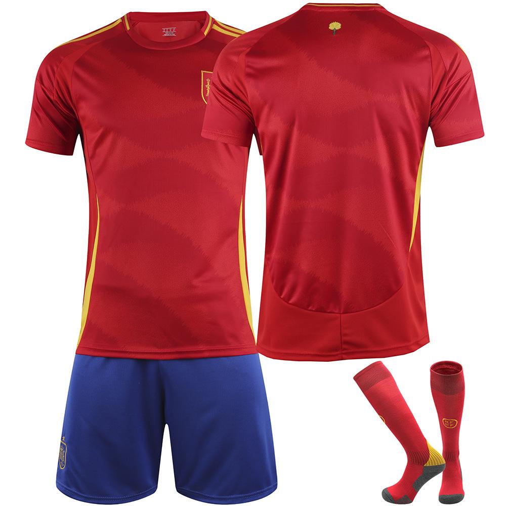 2024 European Cup Spain Home Jersey No. 9 Garvey 20 Pedri 7 Morata 10 Yamal Football Jersey