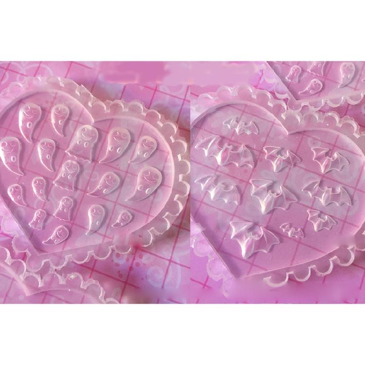 Nail Art Molds Resin Silicone Nail Art Casting Molds 3D Nail Charms Casting Mold