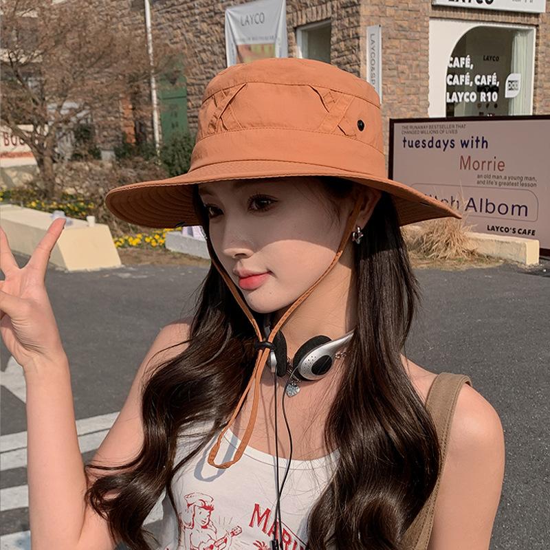 9230 summer big brim sun hat spring and autumn outdoor mountaineering fishing hat female sunshade breathable bucket hat