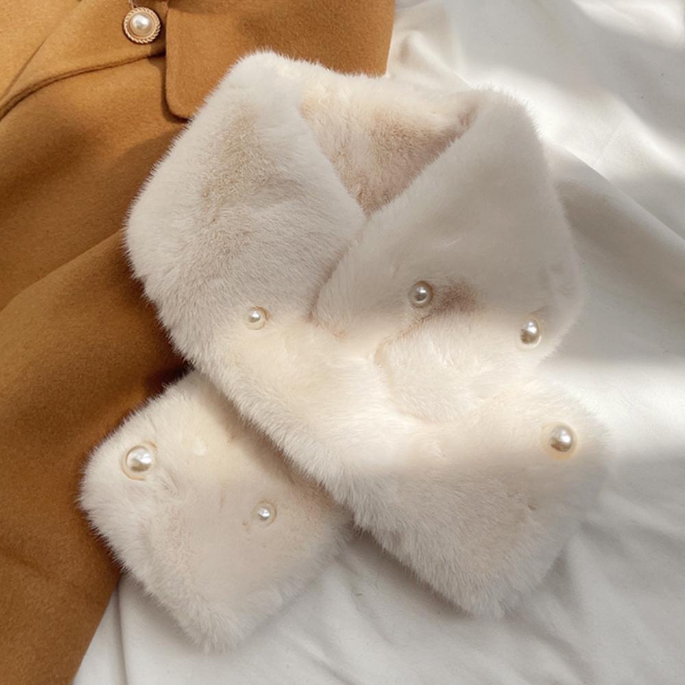Autumn Winter Women Neck Warmer Outdoor Cold Resistant Collar Scarf Sweet All-Match Female Scarves Cross Snood Scarf
