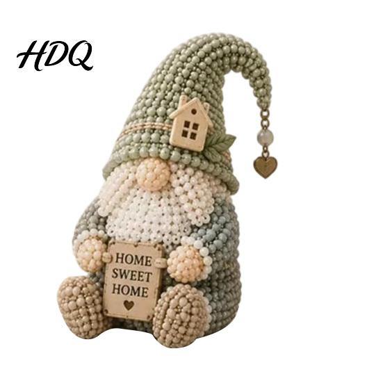 Bead Crafting Set Gnome Craft Kit Tiny Beaded DIY Cute Kit Art for Adults Teens Unique Home Decor Handmade Gift Creative Decoration