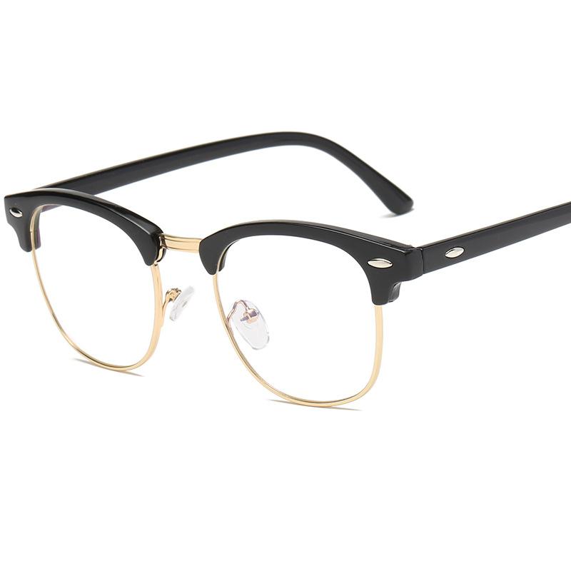 

Очки с защитой от синего света и антирадиационные Мужские очки с плоским светом для компьютера и мобильного телефона Защита глаз Анти-ультрафиолетовые очки Круглая оправа Очки для близорукости 8609