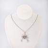 DIY Necklace: 12 Alloy Pendant Styles with Square Pearls, Little Dinosaur, Rhinestone Lightning, Clavicle Chain.