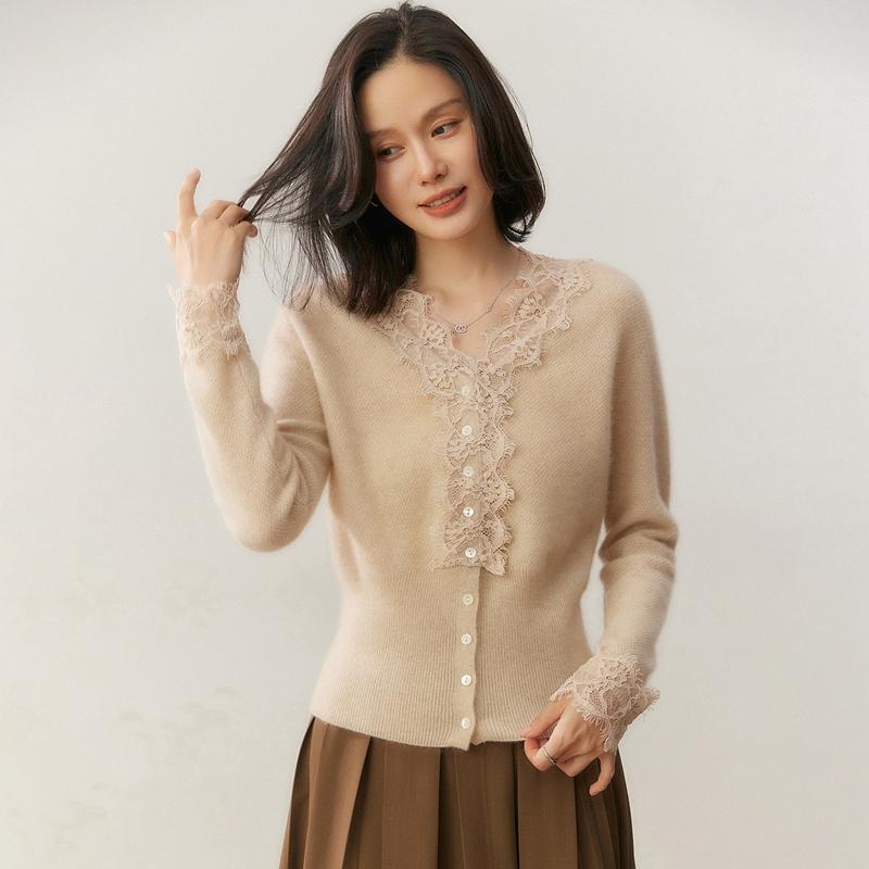 Qinghe 100% Czysty Kaszmir Sweter Damski - Ultra Miękki Luksusowy Zimowy Pulower