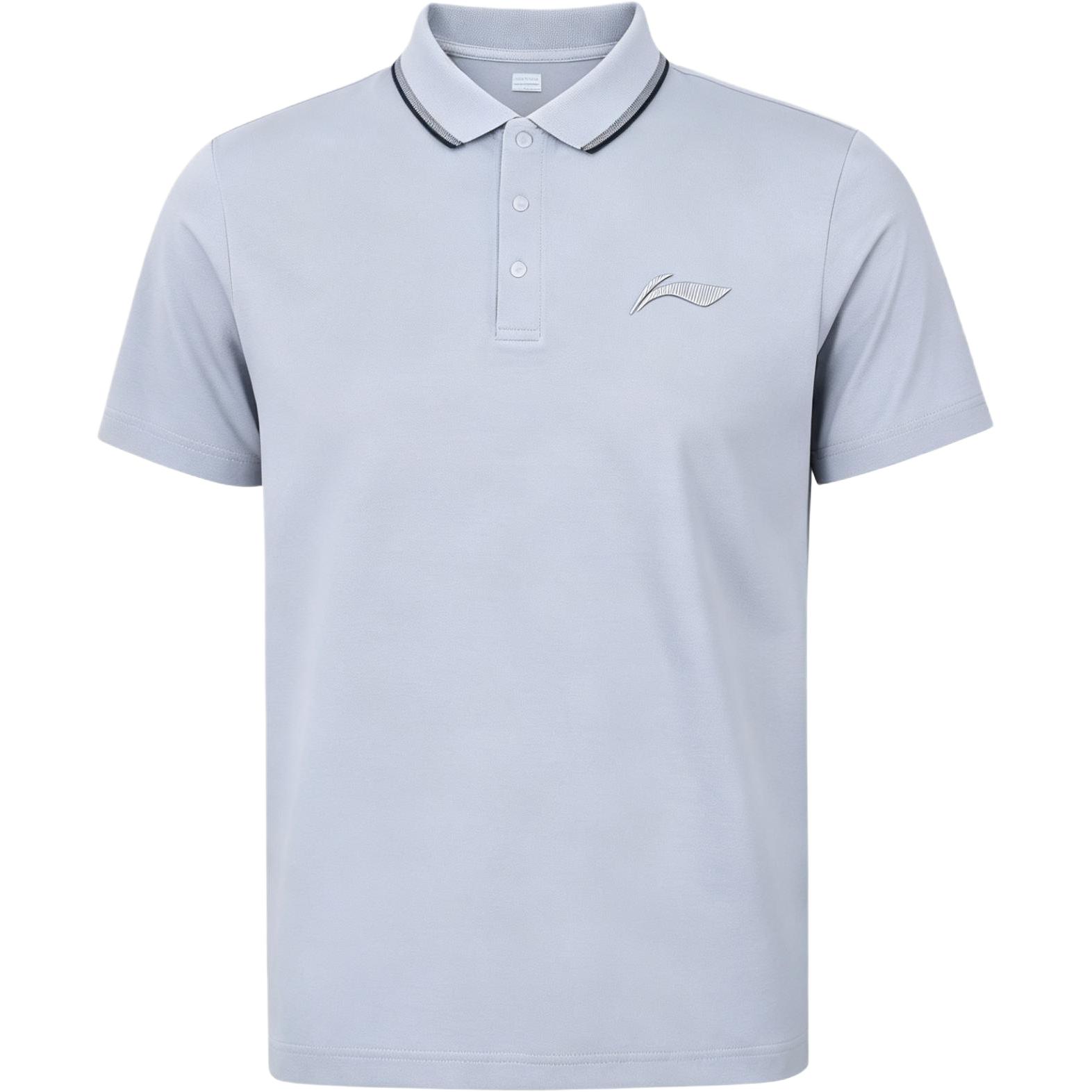 Li-Ning Summer Soft Comfortable Business Casual Versatile Sweat-Absorbing Breathable Polo Shirt Men tops ASPL191-210 S