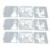 9pcs Christmas Stencils DIY Making Safe Cute Pattern Hollow Template for Scrapbooking Paper Crafts