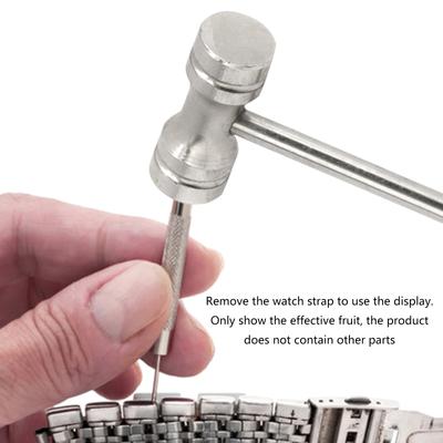 Multi Functional Watch Repair Tool Set Includes Round Hammer, Pad, and Non Slip Handle for Watchmakers and DIY Enthusiasts