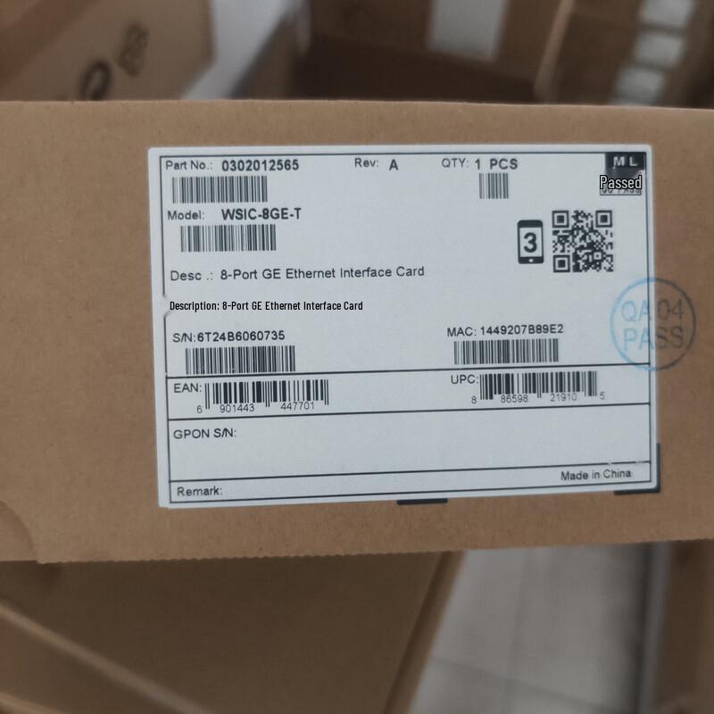 Huawei WSIC-8GE-T 8-Port GE Ethernet Interface Card
