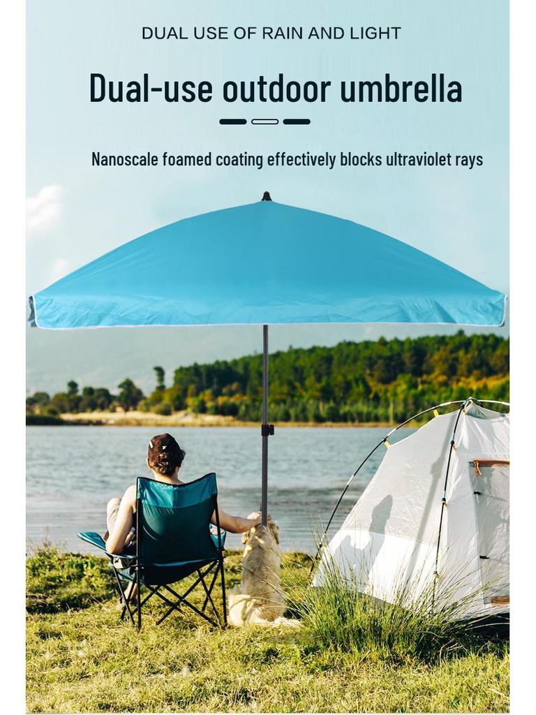 Stor kommersiell fyrkantig uteplatsparasoll – Anpassningsbar logotyp, utomhus strandparasoll