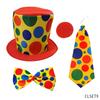Roleplay Joker Outfit With Clown Nose And Wig Set For Cosplay Costume Events