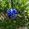 Blauer und weißer Jingdezhen Keramikkugel-Anhänger - Auto- und Weihnachtsdekoration.