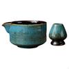 Ceramic Matcha Bowl with Spout, Whisk Holder for Green Tea Preparation