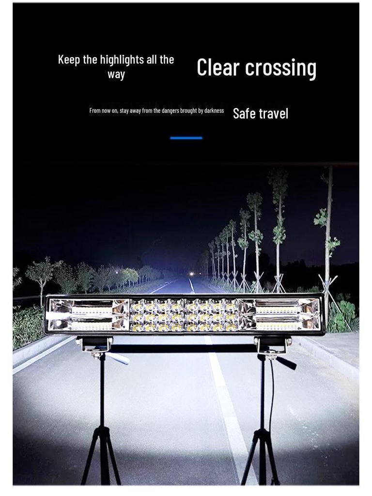 Compatible LED Strip, Headlight & Spotlight for 12V/24V Vehicles - Ideal for Cars & Trucks