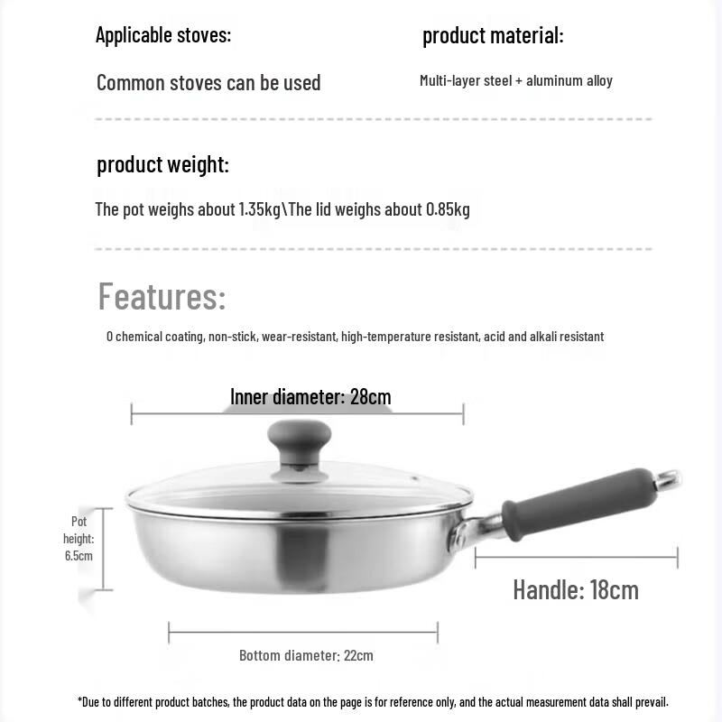 Chui Da Huang Titanium Plasma Non-stick Frying Pan