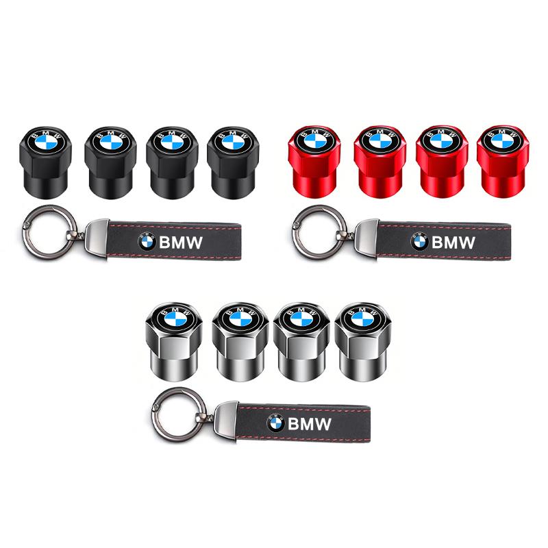 Vbjly8 Car Tire Wheel Valve Caps Cover Suede Car Key Chain Ring Keychain For BMW M E46 E90 E60 F30 F10 E39 E36 F20 G30 G20 E87 E92 X3 5