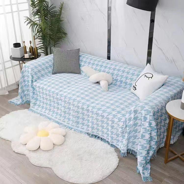 Jednoduchá moderní móda Dekorační deka na pohovku Ručník na pohovku Potah na pohovku Celoplošný Šachovnice