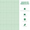 Mini Greenhouse, Portable Tunnel Green House, Green Grow House Steel Frame with 5 Mesh Windows, 3 M, Green