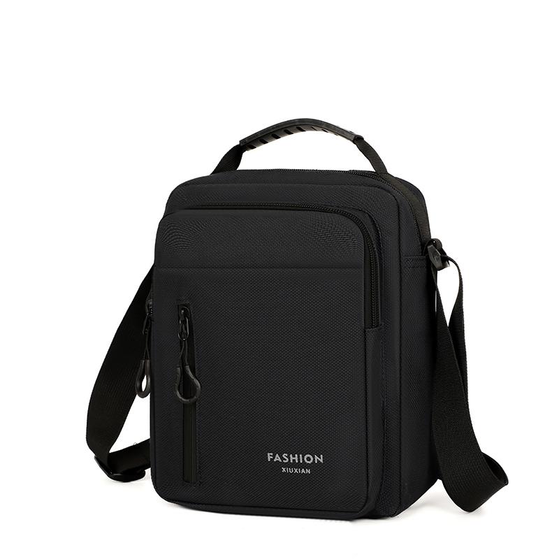 Męska torba typu crossbody, pojedyncza torba na ramię, duża pojemność, torba do przechowywania, modna, wielokieszeniowa, biznesowa torba typu crossbody
