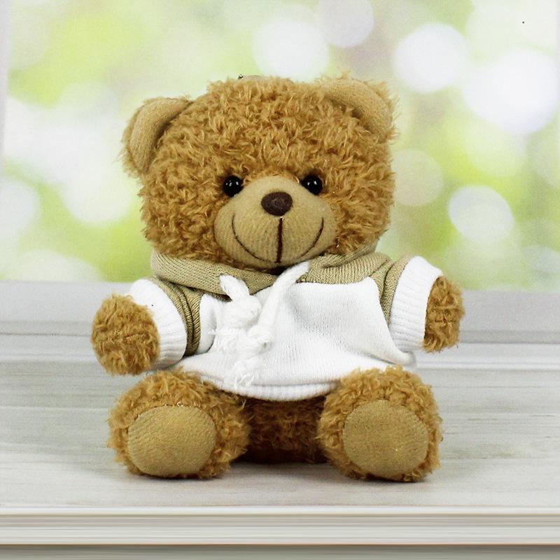 Charming Teddy Bear Keychain Plush Doll - Dressed Up Couple Backpack Ornament Gift