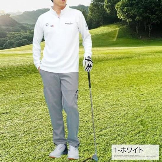 TopIsmGiorno SevenGolf WearMensHalf ZipMock NeckHigh NeckTopsLong SleevePolo ShirtSpringSummerAutumnWinter