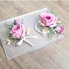 Rose Boutonnieres Flowers Artifical Groom's Chest Flower Wrist Corsage  Wedding Accessories