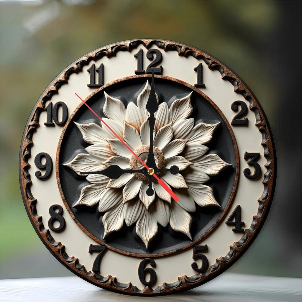 25x25cm Wood Wall Clock That Represents the Thought and Care Behind a Gift