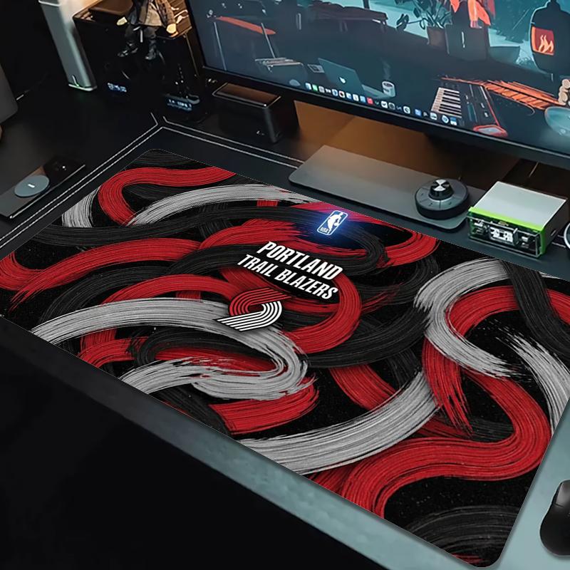 Portland Trail Blazers Mouse Pad Large Gaming Table Cushion Nonslip Laptop Tablet Big Mousepad Xxl Mat Mini Pc Playmat With Lock Edge
