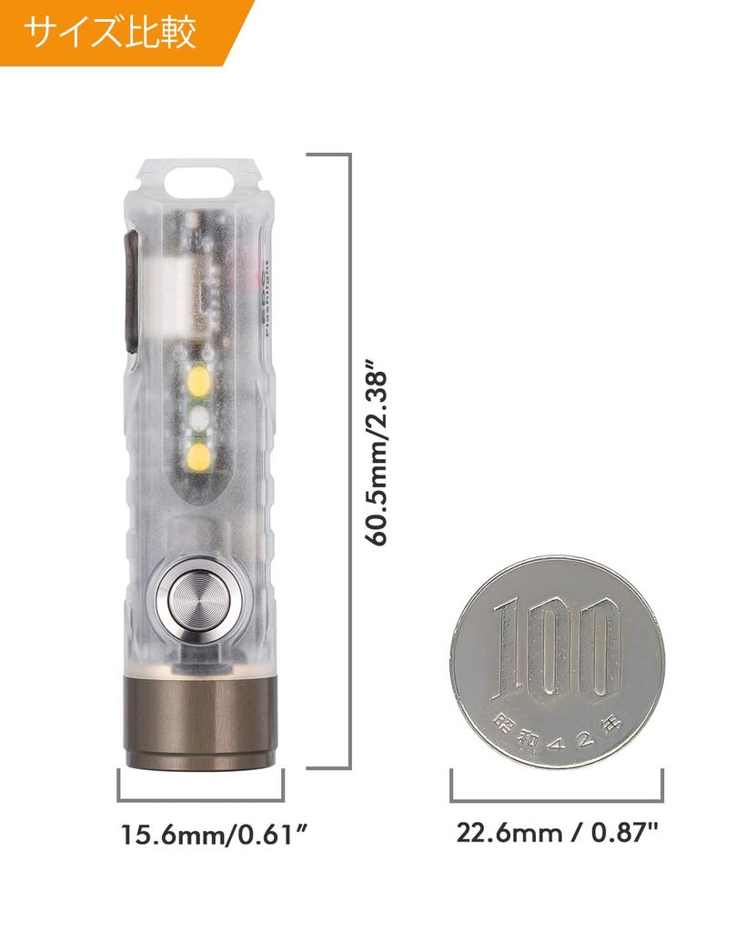 RovyVon Aurora A7 G4 7075 LED 650 Super Mini Momentary Lock Easy to Ideal for Emergency Situations Ultra-Compact Flashlight, Lumens, Bright, EDC,