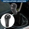 5 Speed Manual Gear Shifter Knob for Chevrolet Spark 2011-2014 Plastic Black
