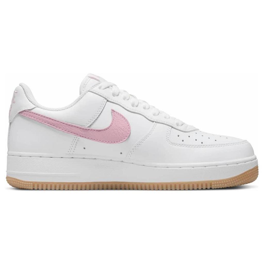 Nike Air Force 1 Low Color of the Month - White Pink Unisex Sneakers Gum-Yellow Metallic-Gold DM0576-101