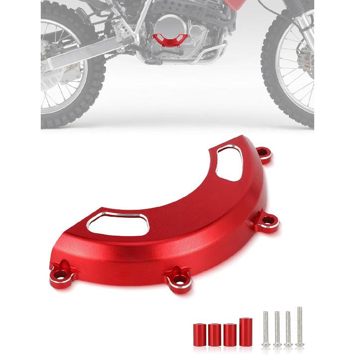 Dirt Bike Engine Cover Guard for XR650L,CNC Aluminum Motorcycle Case Saver Protector for XR 650L 1993-2024-Red