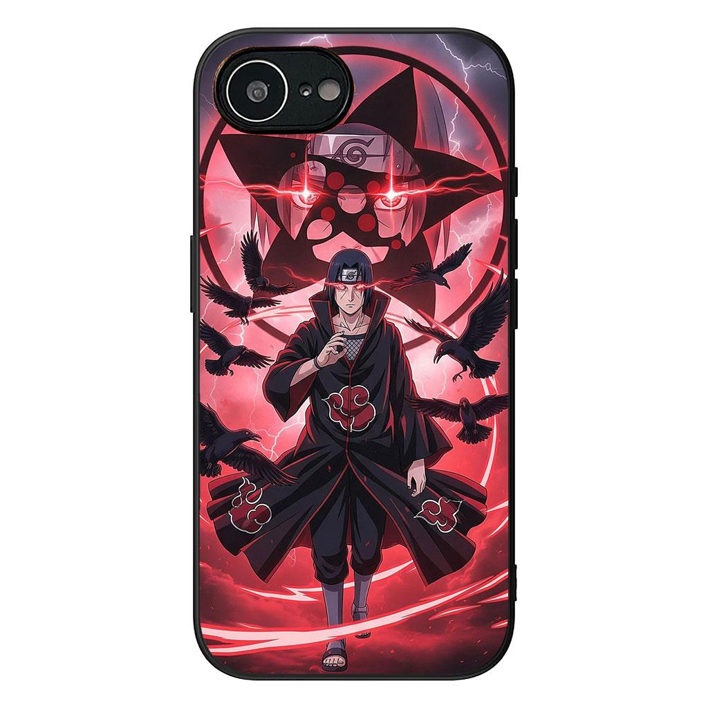 Itachi Uchiha Naruto Akatsuki Phone Cover Case for Apple iPhone 16 15 14 Plus 13 12 Mini 17 Pro Max + ProMax 16E Air 16+ Casing