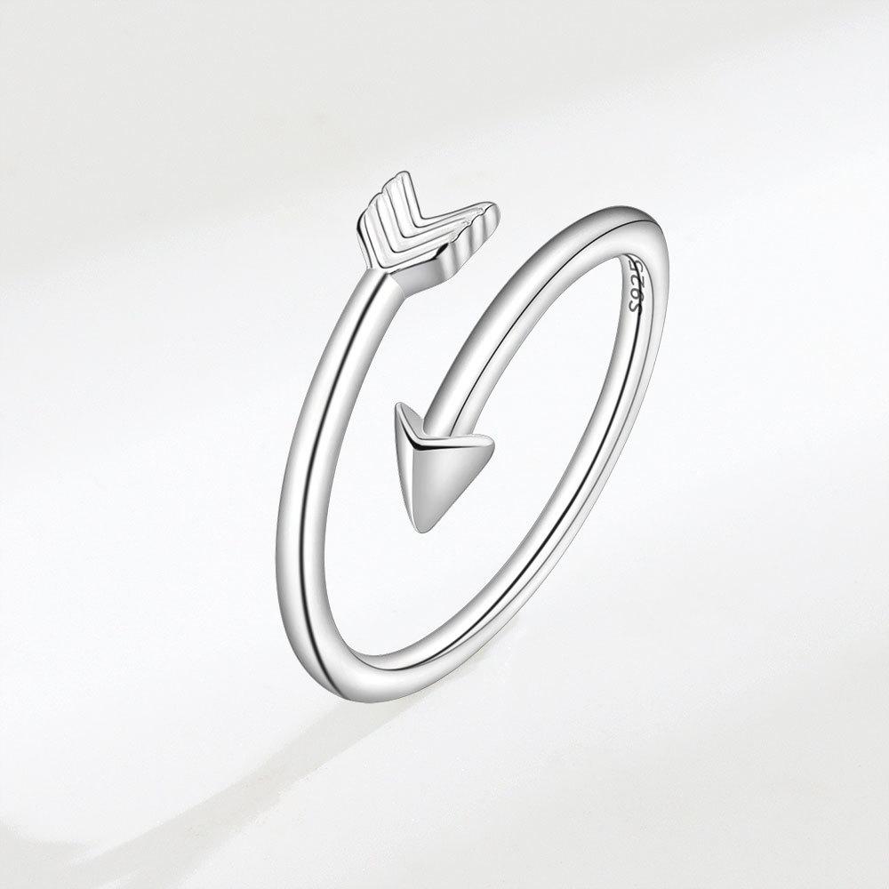 Fashion Personalized Index Finger Ring Niche Design Geometric Twist Open Ring Temperament Retro Couple Ring for Girlfriend Simple Geometric Ring