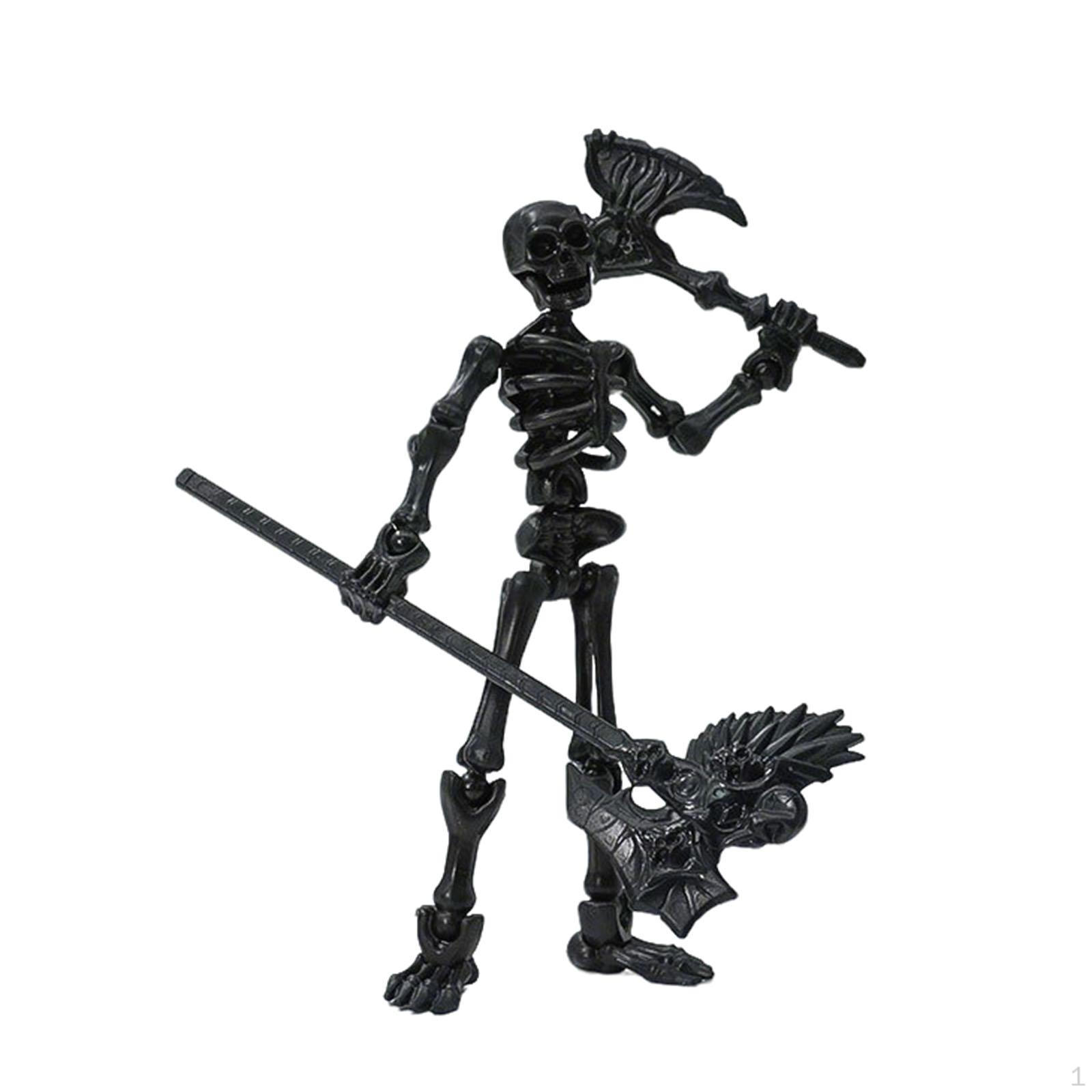 

13 см, Подвижная фигурка скелета, Гибкая, для подарков на вечеринку, Креативная, Многофункциональный стол Style B