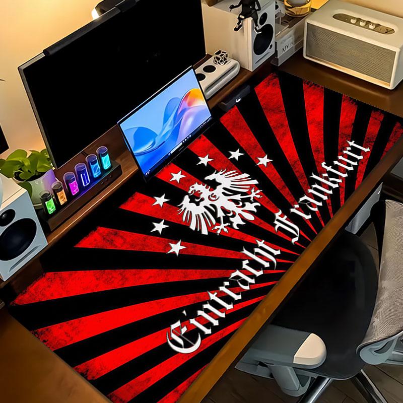 Eintracht Frankfurt Large Gaming Table Cushion Non-slip Laptop Tablet Big Mousepad XXL Mat Mini PC Playmat With Lock edge