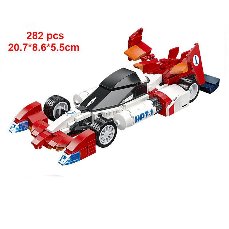 MOC Toys Speed Racing Sports Technical Creative Car Car Vehicle City Building Blocks TURBO-R Ideas