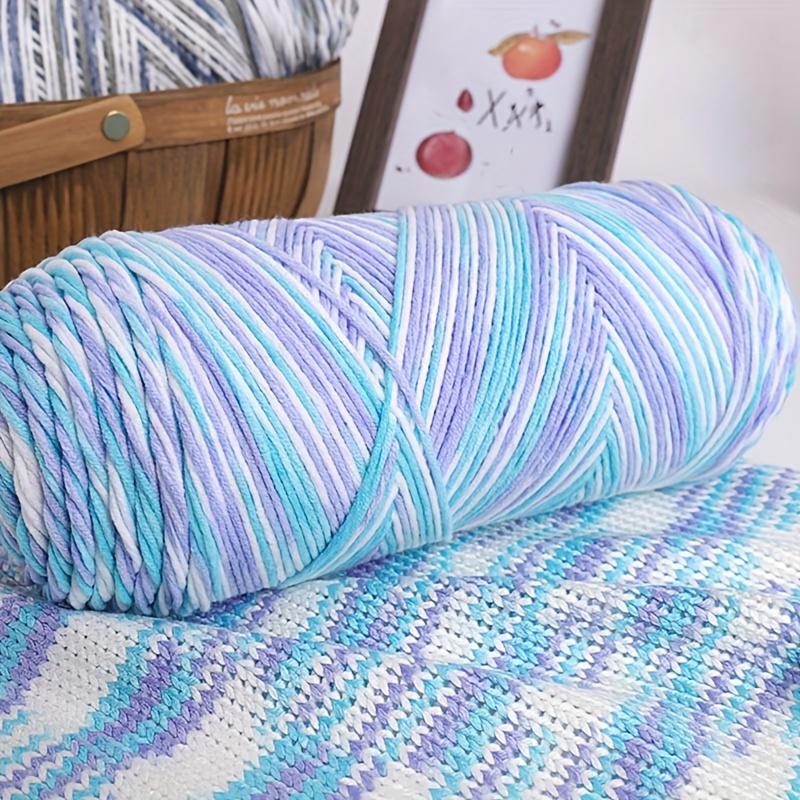 6pcs Gradient Super Bulky Yarn for Blankets Jumbo Polyester Bundle (1.14kg) - Extra Thick Multicolor DIY Knitting Crochet Kit for Chunky Home Decor