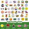 100 Small Size 4cm Small Fresh Mix and Match Sticker Scooter Guitar Computer Water Cup