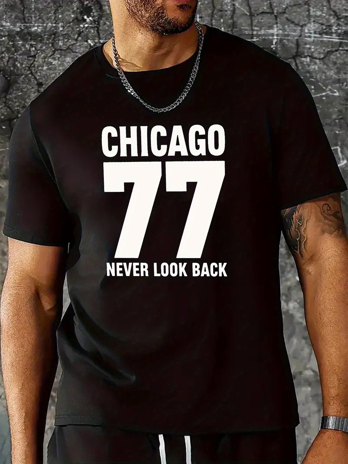 6292 Cotton Blend T-shirt - Chicago 79 Graphic Print M