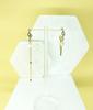 Lazy N Crazy Asymmetrical Freshwater Pearl Vintage Hoop Earrings
