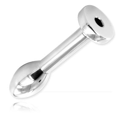 Penis Plug Teardrop Metal 4.5 Cm X 12 Mm - Stainless Steel - Urethral Plug and Sound