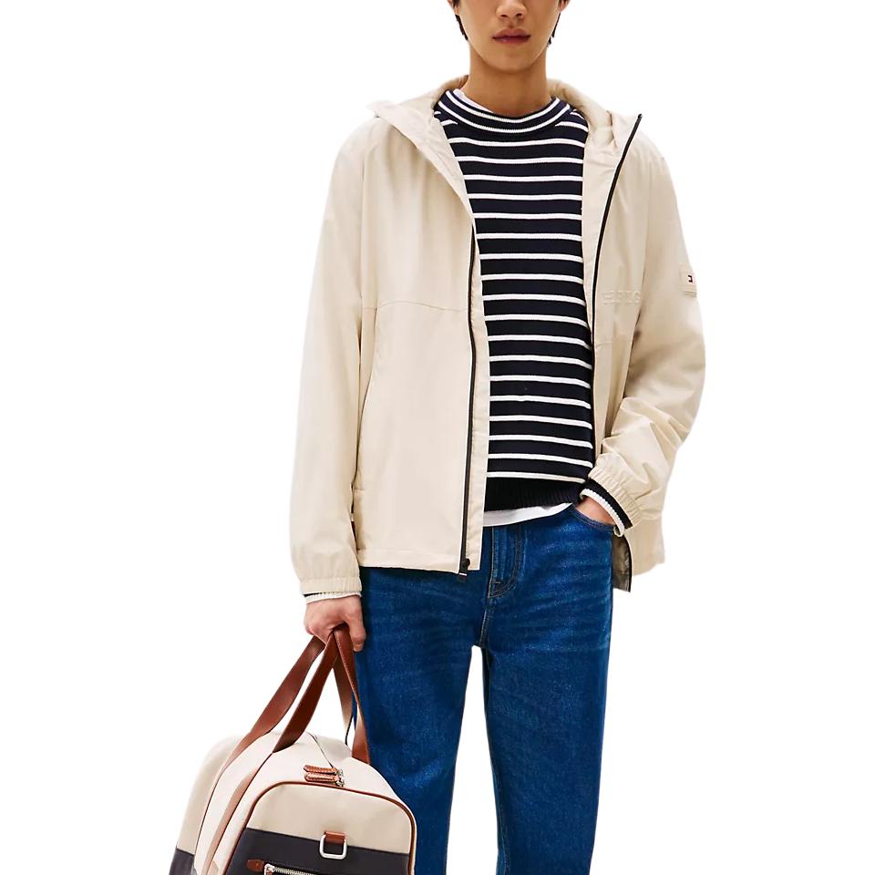 Tommy Hilfiger Hooded Comfortable Versatile Fashion Zip Jacket Men jackets 78JB747-ACI