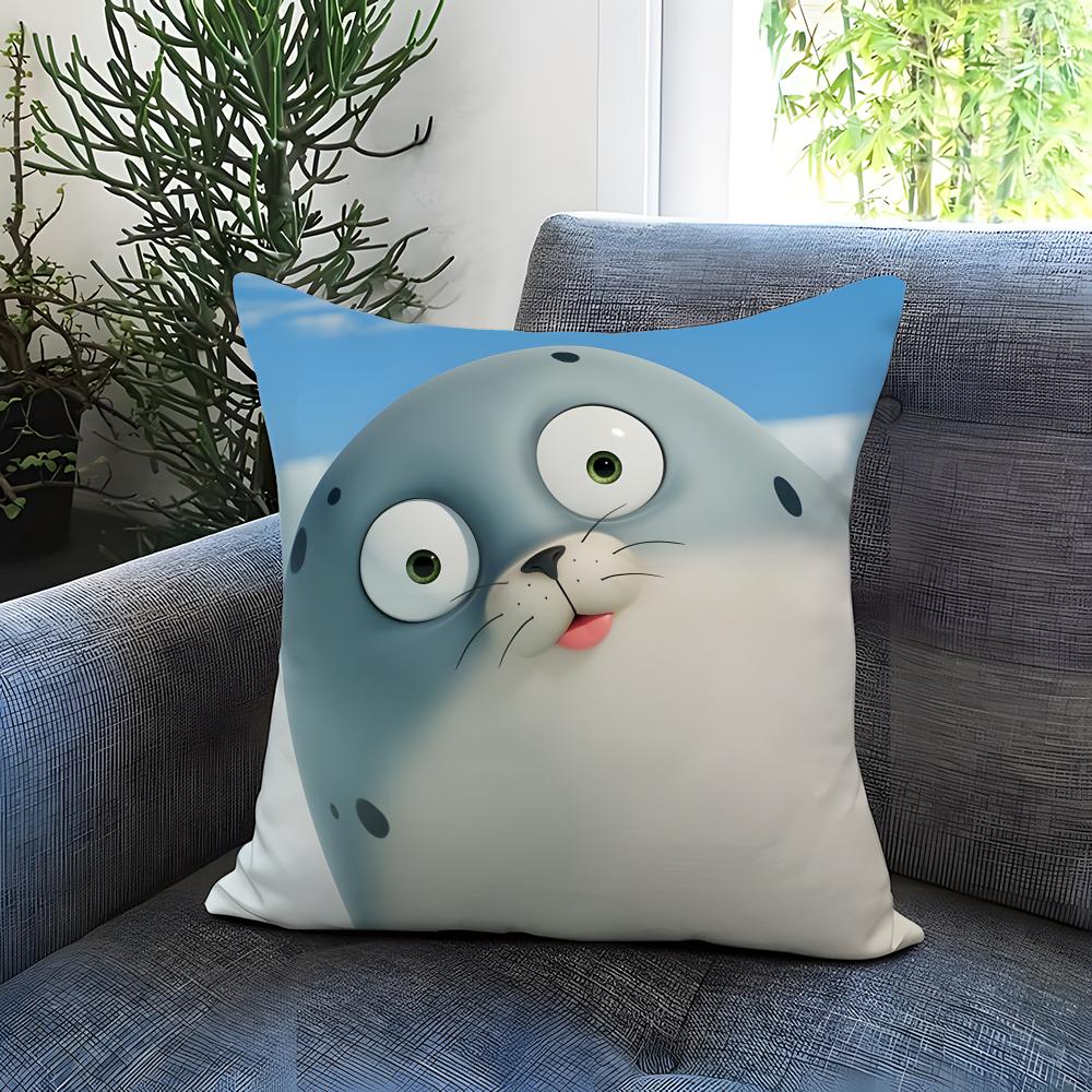 POPULAR SSSEALOOKS Cushion Cover Comfortable Reversible Pillow Cover Ideal for Car Sofa Bedroom & Beyond